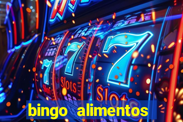 bingo alimentos para imprimir